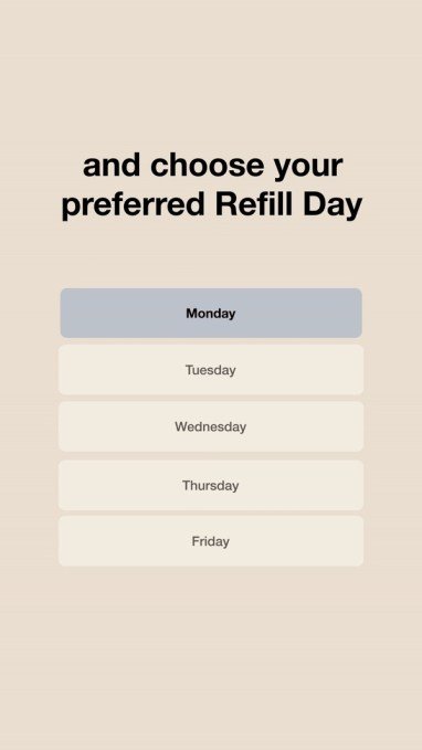 Customizable 'Refill Day' by The Rounds