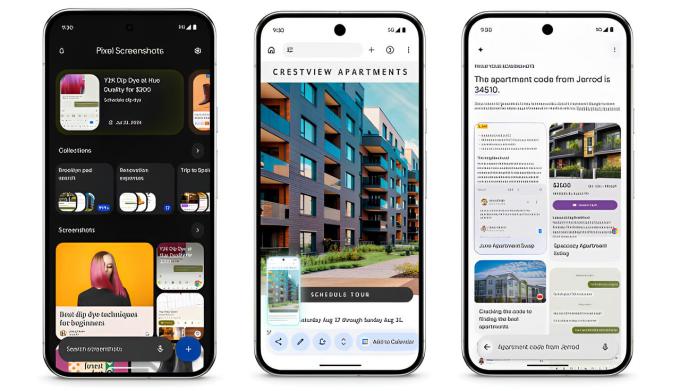 Pixel Screenshots feature