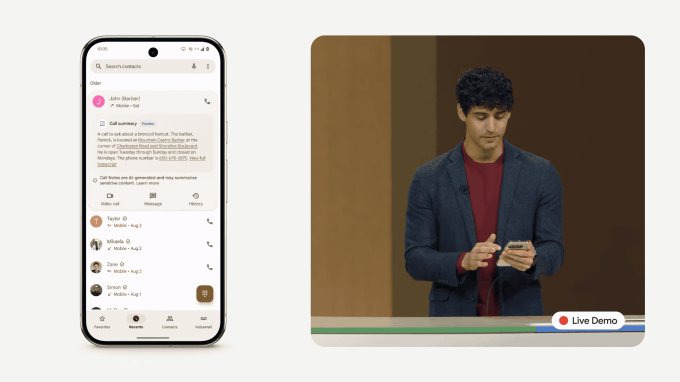 Call Notes feature on Pixel 9