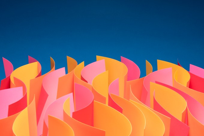 Fiery paper waves
