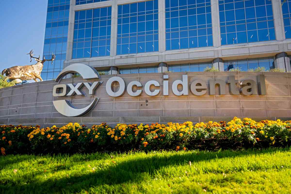 The Occidental Petroleum Headquarters is seen on December 11, 2023 in The Woodlands, Texas.