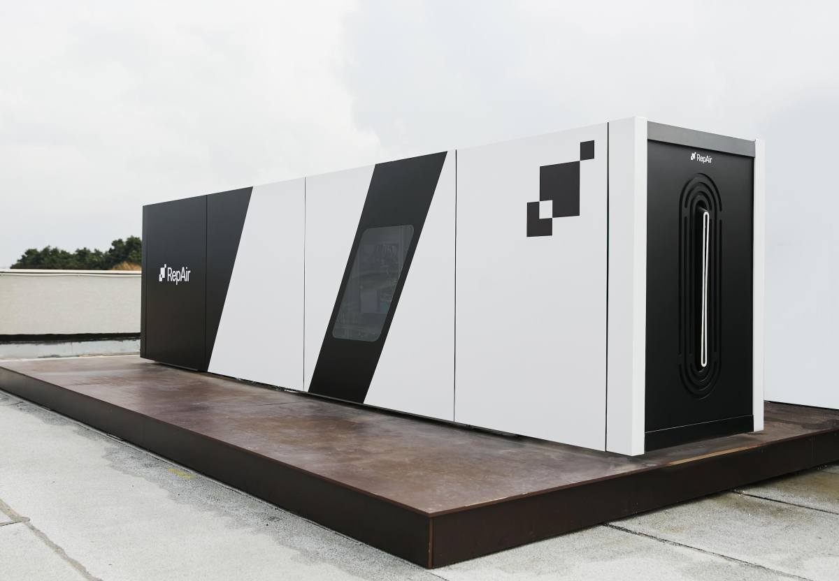 A RepAir Carbon field pilot stands ready to remove CO2.