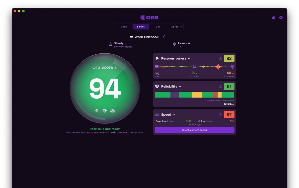 Orb, a new app by Ookla’s ex-CEO, offers a broader picture of your internet connection