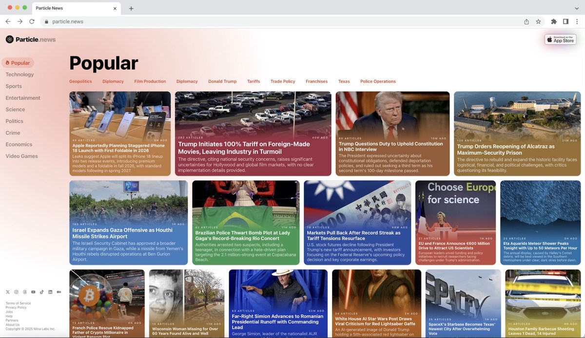 Particle brings its AI-powered news reader to the web